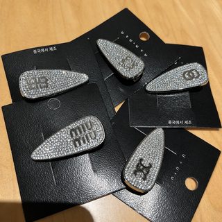 새로운 플래시 드릴 가득 드릴 테두리 클립 자모 도안 패션 개성 물방울 달
