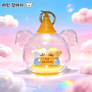 정품 라인 강아지 어릴 적 시리즈 블라인드 박스 귀여운 피규어 데스크톱