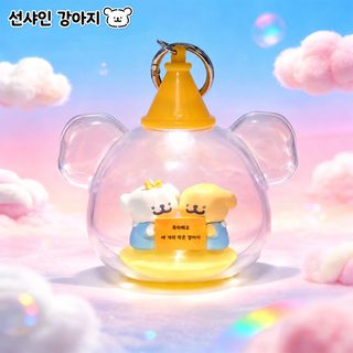 정품 라인 강아지 블라인드 박스 어릴 적 시리즈 왕홍 차량용 데스크톱 진