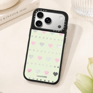 하트 별무늬 아크릴 하드쉘 아이폰 케이스
