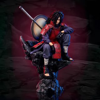 애니메이션 주변 불 그림자 앉은 자세 문신 반우 지파 반점 피규어 모형 애니메이션 주변 선물 상자 장식품