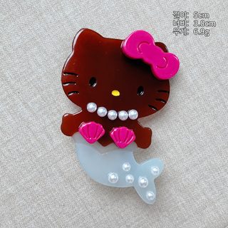 새로운 캐릭터 인어 Kitty 고양이 접합 아세테이트 머리핀 귀엽고 세련된 오