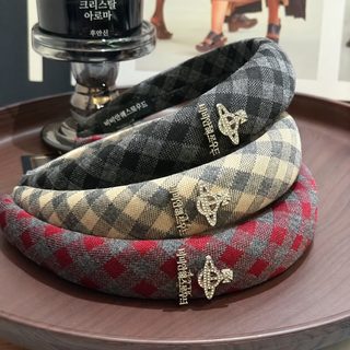 격자 토성 머리띠 유행 별 디자인 감각 복고 소중 머리띠 정교하고 심플한
