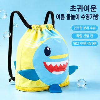상어 수영 가방 대용량 방수 건습분리 여행 스포츠 수납 백팩