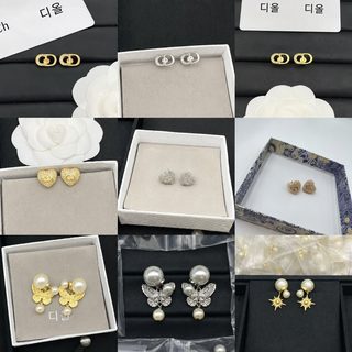 디네/D네 CD 진주 자모 돼지 코 다이아몬드 수술 별 귀걸이 여자 구미 복고 귀걸이 귀걸이