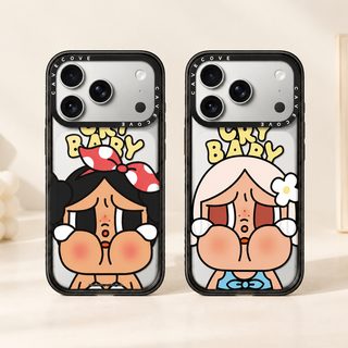 아이폰용 울보 소녀 캐릭터 아크릴 하드 휴대폰 케이스