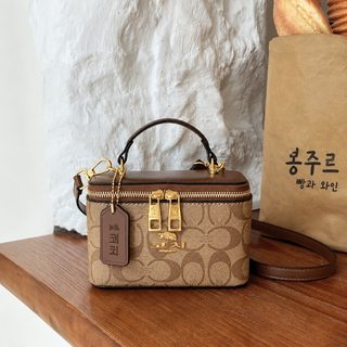 2026 신상 여성 미니 박스백 빈티지 체인 크로스백 사각 토트백