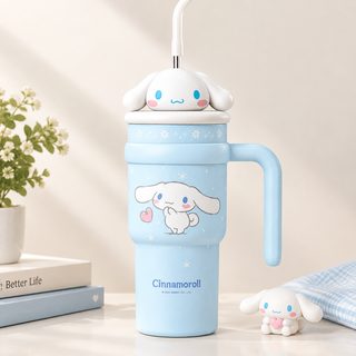 대용량 보온 보냉 빨대 손잡이 텀블러 휴대용 물병