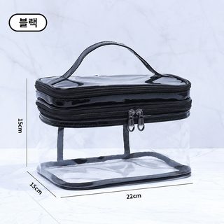 tagi 라듐 투명 파우치 휴대용 대용량 건습분리 여행 방수 세면 수납가방