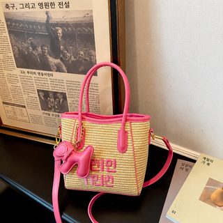 비치백 휴대용 짜임 작은 가방녀 2026 신상 여름 숄더 크로스백 장바구니 물