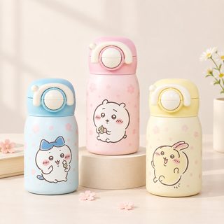 어린이 미니 보온병 220ml 스테인리스 빨대 물병