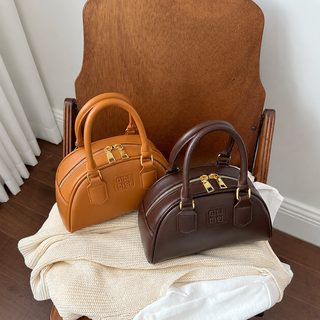 대외무역 크로스보더 빈티지 고급 질감 핸드백 패션 디자인 휴대용 볼링백