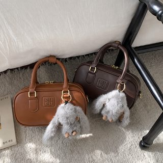 새로운 디자인 사치 백합 토트 가방 한국계 빈티지 핸드백 패션 통근 볼링
