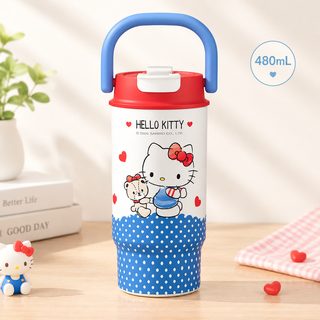 손잡이 빨대 스테인리스 보온 텀블러 480ml 520ml