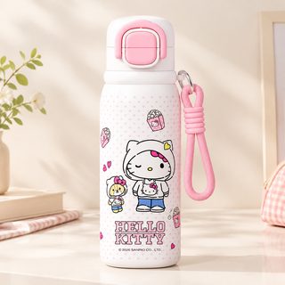 학생용 스트랩 보온보냉 물병 원터치 빨대 텀블러