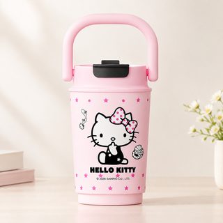 어린이 손잡이 빨대 물병 360ml 보온보냉 스테인리스 학생 물통
