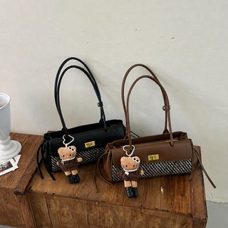 대외무역 크로스보더 통근 바게트 가방 노전풍 모나토 가방 고급 심플 볼링