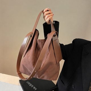 2026 신상 여성 대용량 토트백 출퇴근 숄더 크로스 버킷백 PU 가죽 가방