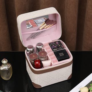 대용량 하드케이스 다층 메이크업 박스 휴대용 화장품 정리함 뷰티 도구 수