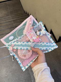 어우양나나 스타일 메쉬 수납 파우치 화장품 파우치 여행용 대용량 휴대용