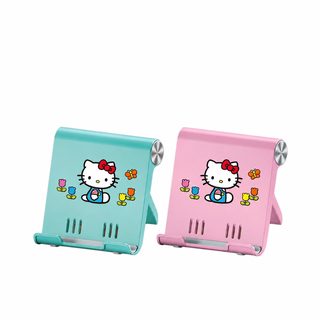 귀여운 Hello Kitty 장식 핸드폰 태블릿 공용 데스크톱 스탠드 휴대용 접기 삼