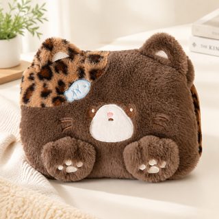 고양이 봉제 커버 충전식 전기 온수 찜질팩 손난로