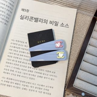 한국 패션 컬러 소향풍 초산 머리핀 2025 신상 심플 고급 향가 오리 주둥이 클립 테두리 머리핀