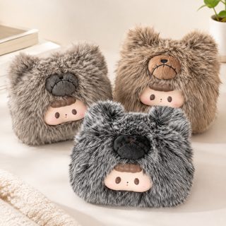 곰돌이 인형 충전식 전기 온수 찜질팩 손난로 분리 세탁 커버