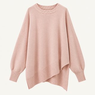 유럽과 미국 크로스보더 2025 가을과 겨울 라운드 니트 여성 아마존 느슨하고 나른한 바람 순색 여성 스웨터