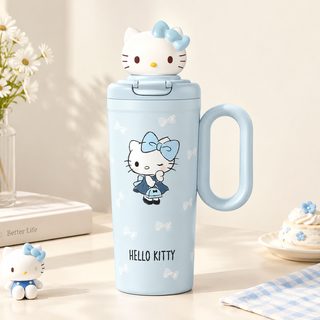 대용량 손잡이 빨대 텀블러 700ml 스테인리스 보온보냉컵
