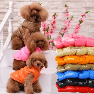 보온 겨울 강아지 테디 옷 애완동물 조끼 두꺼운 고양이 옷 크로스보더 도
