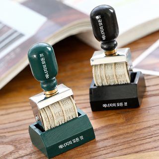 레트로 날짜 롤러 스탬프 DIY 다꾸 다이어리 수동 회전 도장