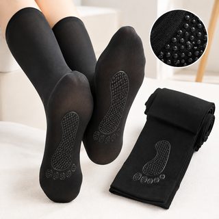 봄가을 여성 고탄력 미끄럼방지 발고리 팬티스타킹 올풀림 방지 블랙 프리