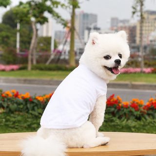 강아지 고양이용 순면 민소매 조끼 봄여름 사계절 반려동물 의류