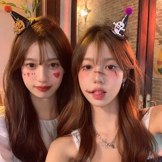 어린이 할로윈 머리핀 마법사 모자 호박 유령 코스튬 파티 헤어핀