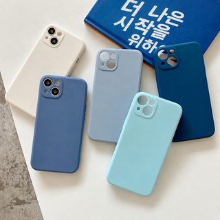 적용 애플 18 큐브 직변 모조 액상 실리콘 핸드폰 케이스 아이폰 17 추락 방