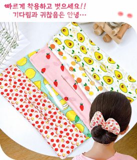 2025 과일 리본 트위스트 클립 귀여운 여아 아동 똑딱핀 수제 머리핀 도매