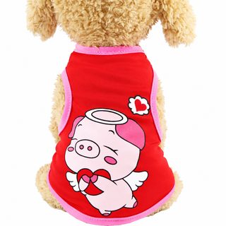 펫 캐릭터 나시 강아지 옷 여름 얇은 고양이 옷 귀여운 반려동물 베스트