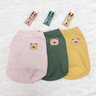 애완동물 옷 조끼 통풍 강아지 옷 봄·여름 푸들 중소형견 와플거 강아지 옷