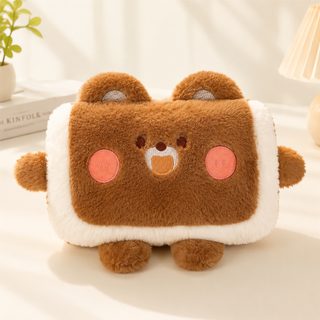 캐릭터 충전식 온수 찜질팩 양손 보온 털커버 손난로
