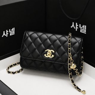여성용 가죽 크로스백 숄더백 클래식 소향풍 링거 체인백 다이아 패턴 잠금