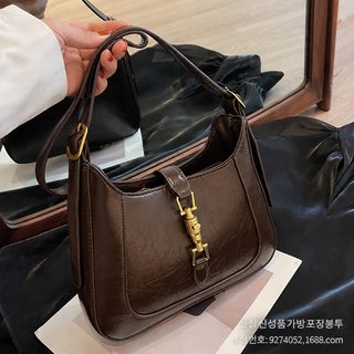프랑스 여성 미니 숄더백 PU 크로스백 데일리 가방