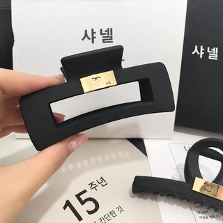 소향풍 알파벳 빈티지 대형 헤어 집게핀 11cm 13cm 블랙 상어 클립