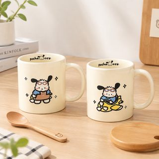 귀여운 강아지 도자기 머그컵 커플 아침식사컵 생일선물