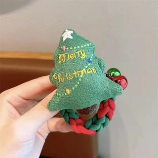 크리스마스 캐릭터 고탄력 머리끈 산타 눈사람 루돌프 어린이 포니테일 헤