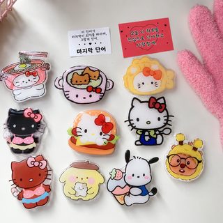 卡通三丽鸥适用于任何手机气囊支架3m胶粘贴懒人桌面神器趣味女生