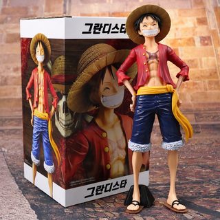 원피스 스마일 조립형 활짝 웃는 루피 피규어 교체형 얼굴 26.5cm 컬러박스