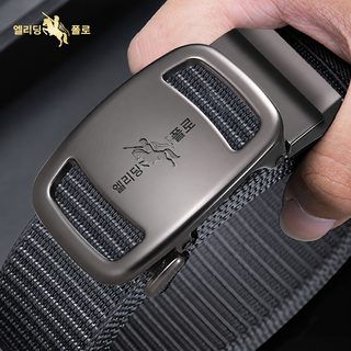 내구성 10년 폴 전술 허리띠 클래식 남성 벨트 자동 단추 비즈니스 백합 패