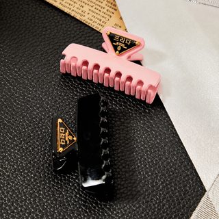 P가 합금 역삼각 상어 집게핀 뒤통수 포니테일 헤어클립 여성 머리핀
