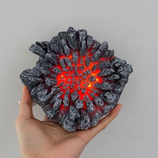 해적왕 칠룡주 화영 닌자 마그마 발광 지대 받침대 diy 수지 장난감 모형 장